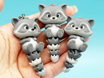 Articulated Racoon(keychain)