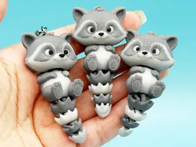 Articulated Racoon(keychain)