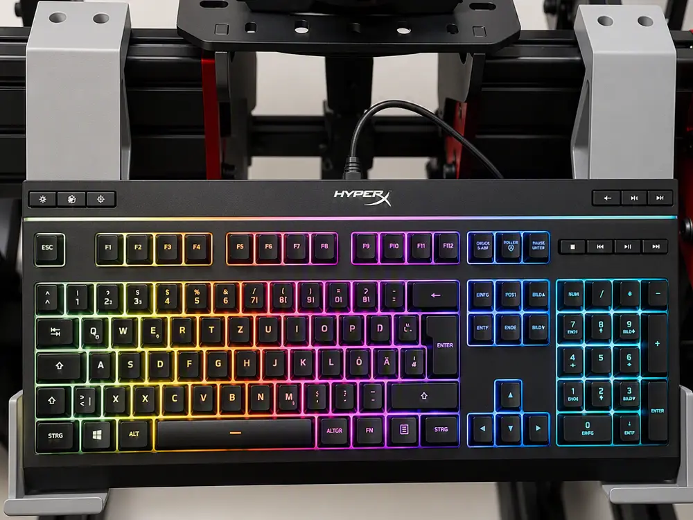 Extended Sim Rig Full size Keyboard Mount (8040 Aluminum Extrusion)