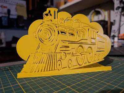 Steam locomotive-style napkin and mail holders