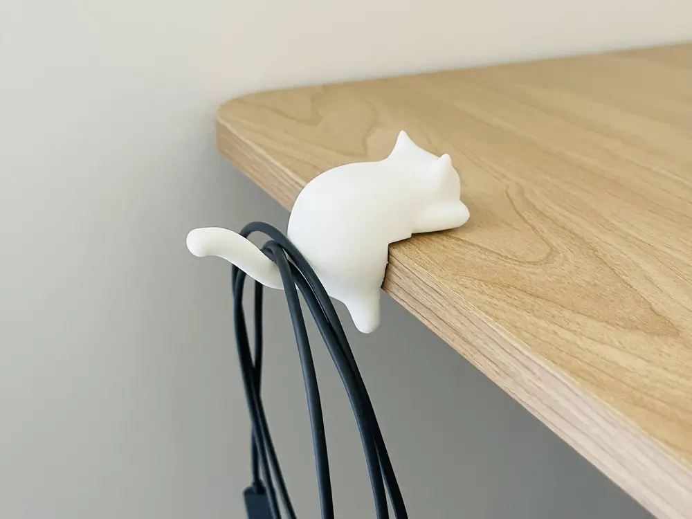 Cat-Shaped Desk Hook – Cable Organizer