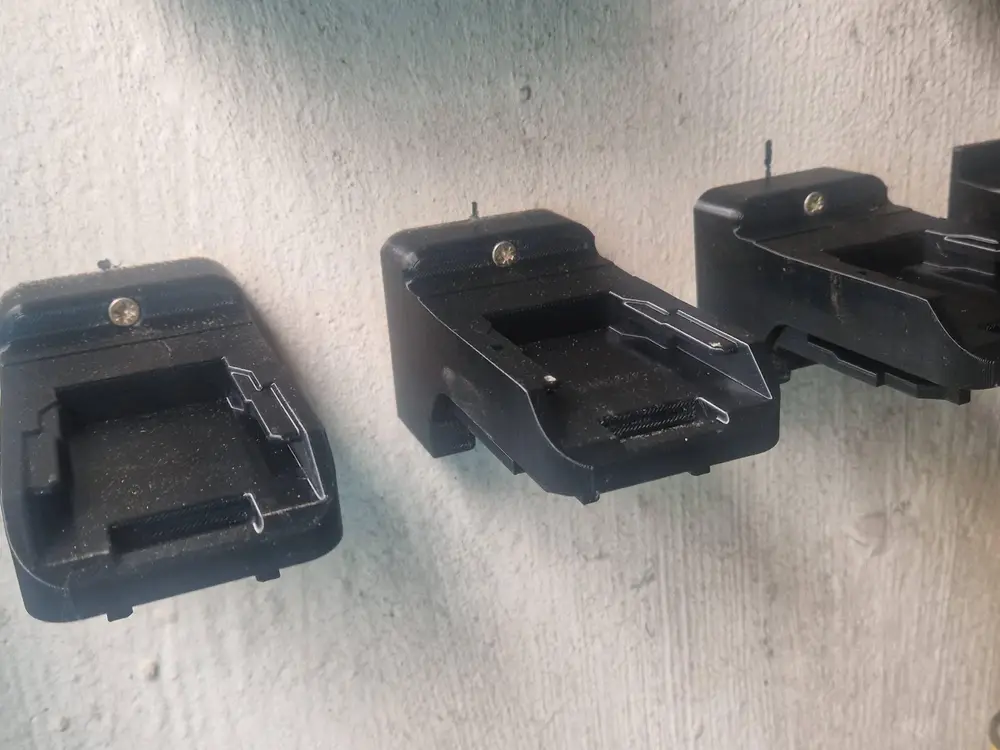 Dewalt tool and battery wall hanger