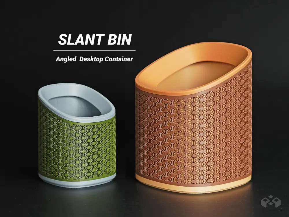 Slanted Desk Bin – Angled Desktop Container