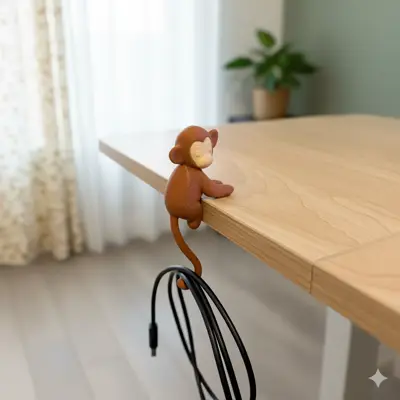 Monkey Desk Hook – Cable Organizer