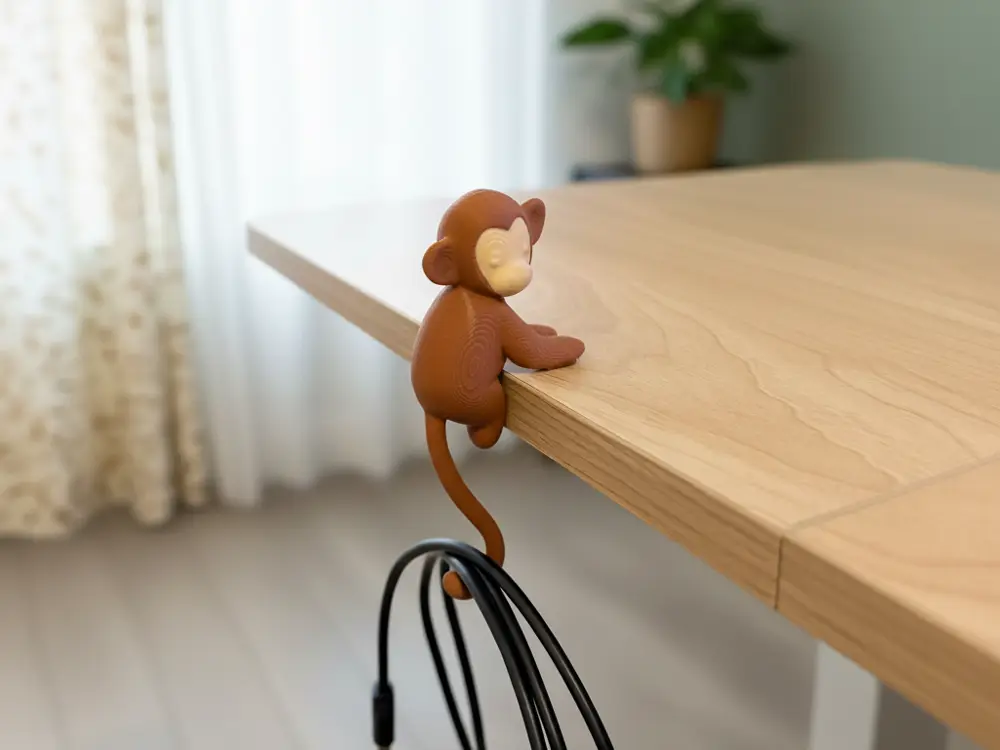 Monkey Desk Hook – Cable Organizer