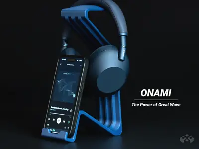 ONAMI Headphone & Phone Stand