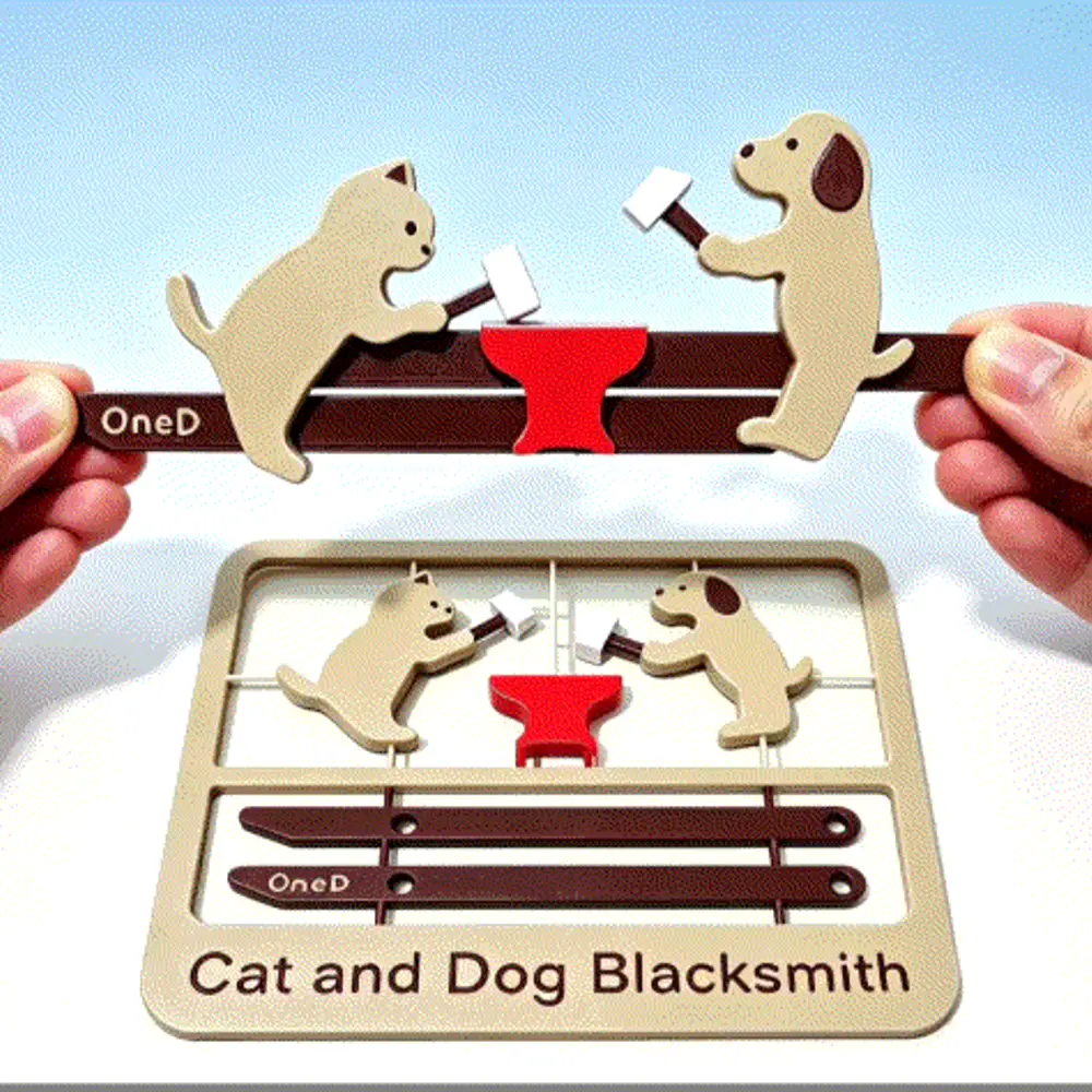 [Movable Sleeve Card Sitcom] The Blacksmith Cat and Dog【可动套卡情景剧】猫狗打铁匠