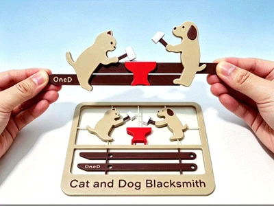 [Movable Sleeve Card Sitcom] The Blacksmith Cat and Dog【可动套卡情景剧】猫狗打铁匠