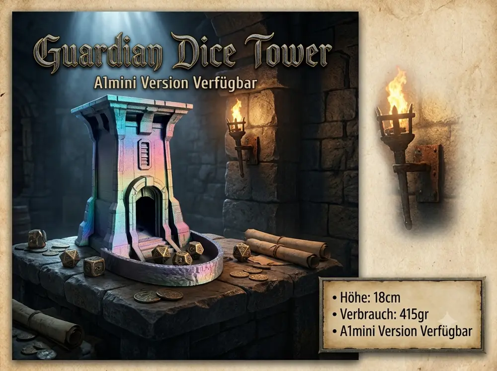 Guardian TTRPG Dice Tower