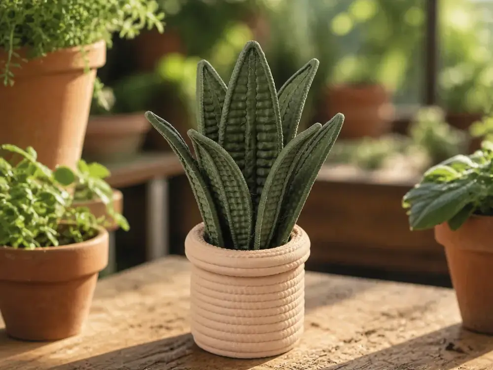 Snake Plant Decor