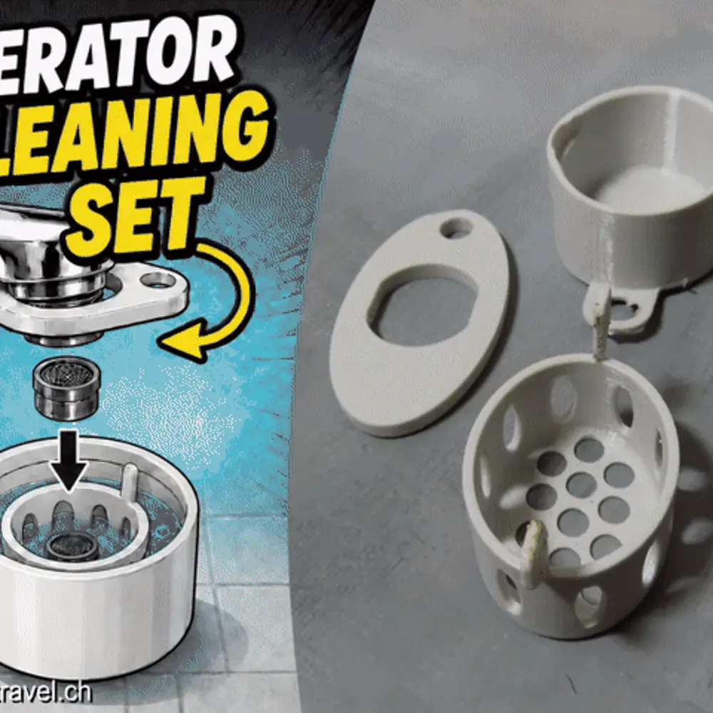 Faucet Aerator Cleaning Set – Removal Key, Cup & Basket
