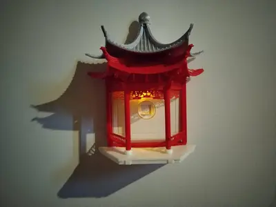 中式美学半边亭86开关