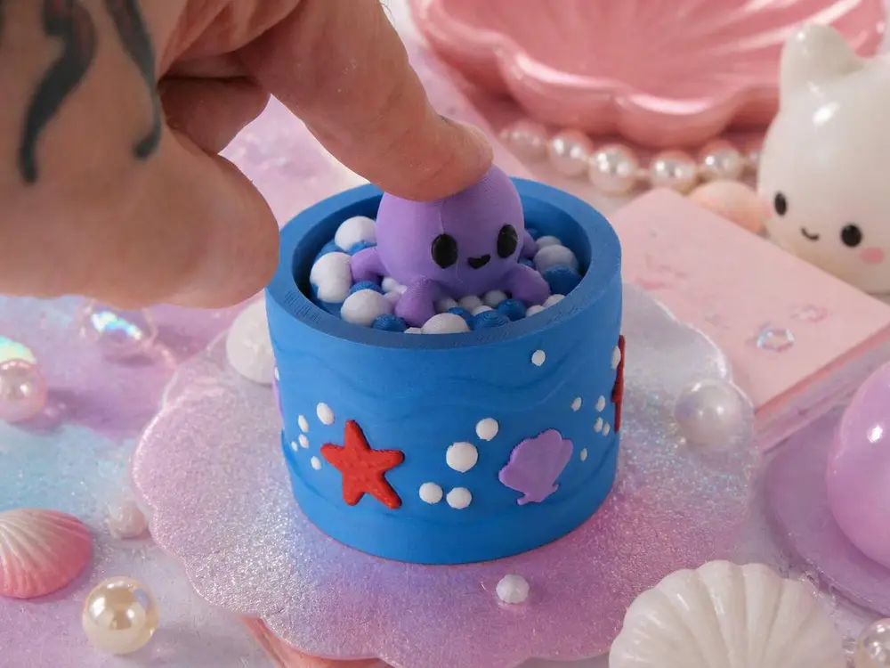 Cute Octopus Clicker Toy - Kawaii Ocean Fidget