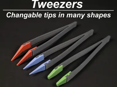 Modular Precision Tweezers with Interchangeable Tips