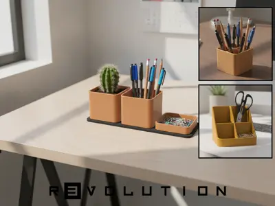 Modular Cube Desk Tray with different tray options