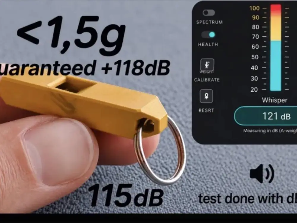 Mini Whistle – GUARANTEED 118dB – 1.5g Edition