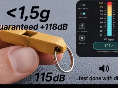 Mini Whistle – GUARANTEED 118dB – 1.5g Edition