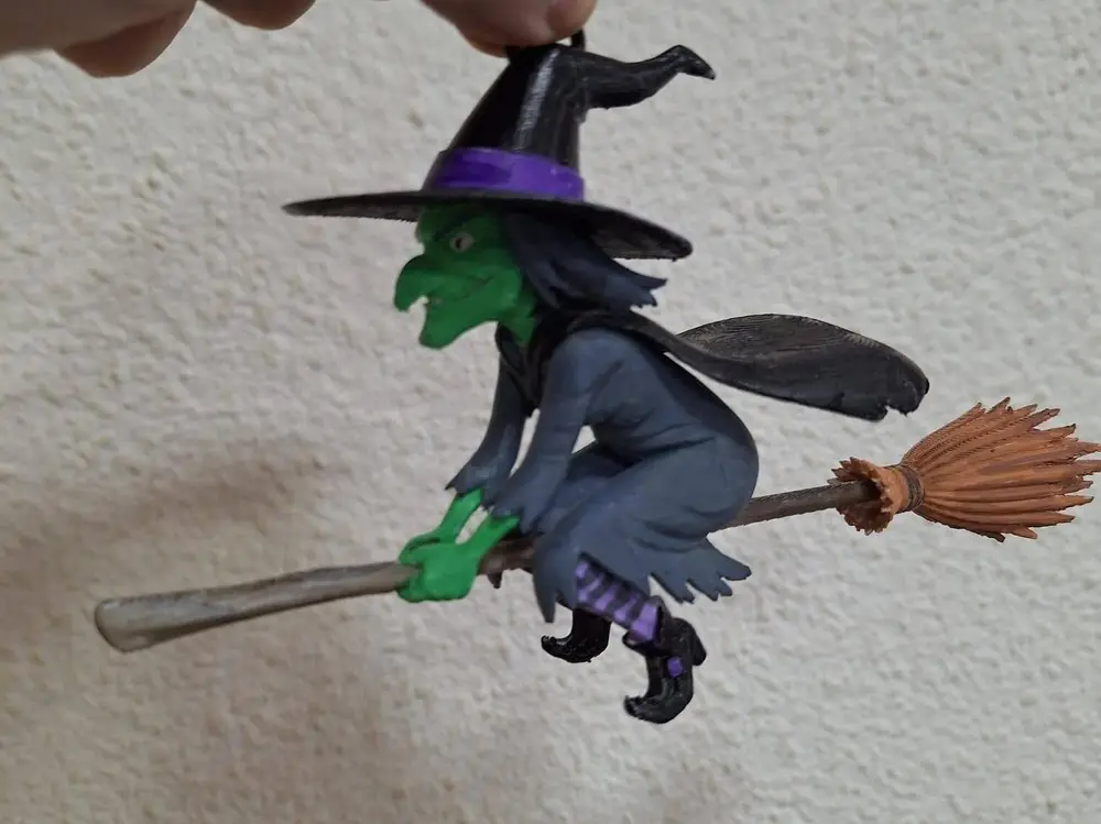 Halloween Hanging Witch / Bruja Voladora Colgante 3D
