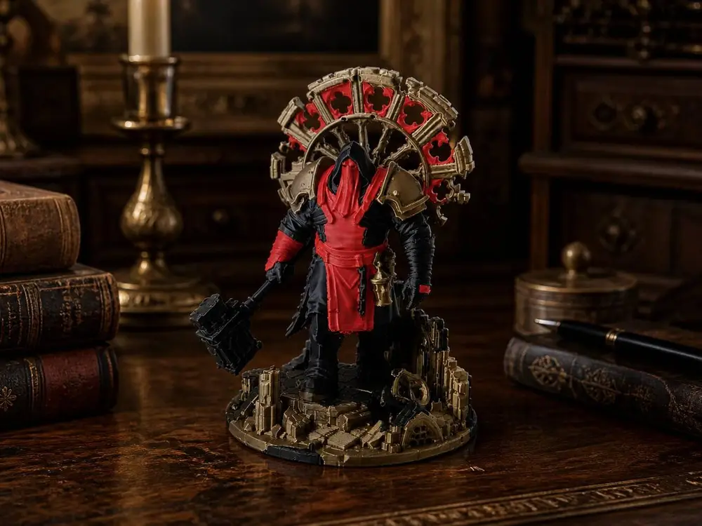 Gothic Executioner Figurine Dark Fantasy Horror Warrior Statue