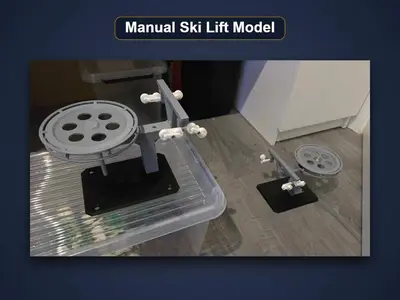 Hand-Crank Ski Lift Model