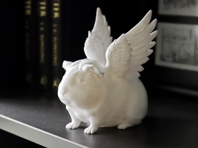 Guinea Pig with Angel Wings