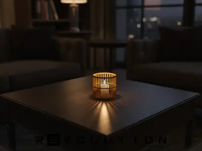 Modern Tea light / LED Candle Holder