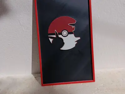 Pikachu and Ash art Hueforge