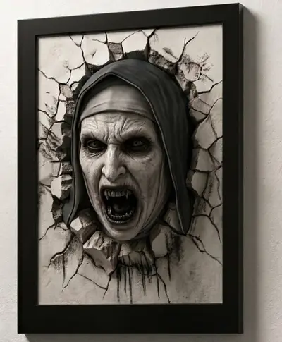 halloween quadro the nun