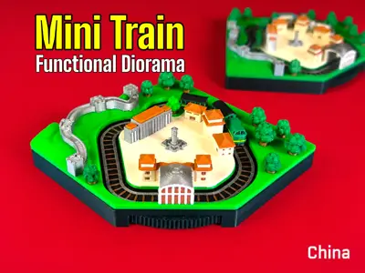 Mini Train - Functional China Diorama