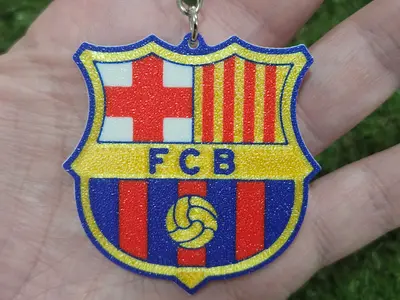FC Barcelona (4 Colors) Reversible Keychain - Optimized