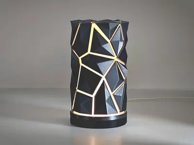 时光碎片拼图灯｜圆柱·几何秩序