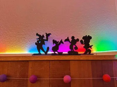 Disney Character Silhouette: Table & Door Decor
