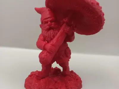 Mushroom Gnome Figurine