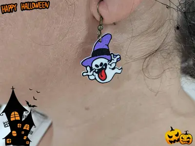 Ghost Halloween Earrings