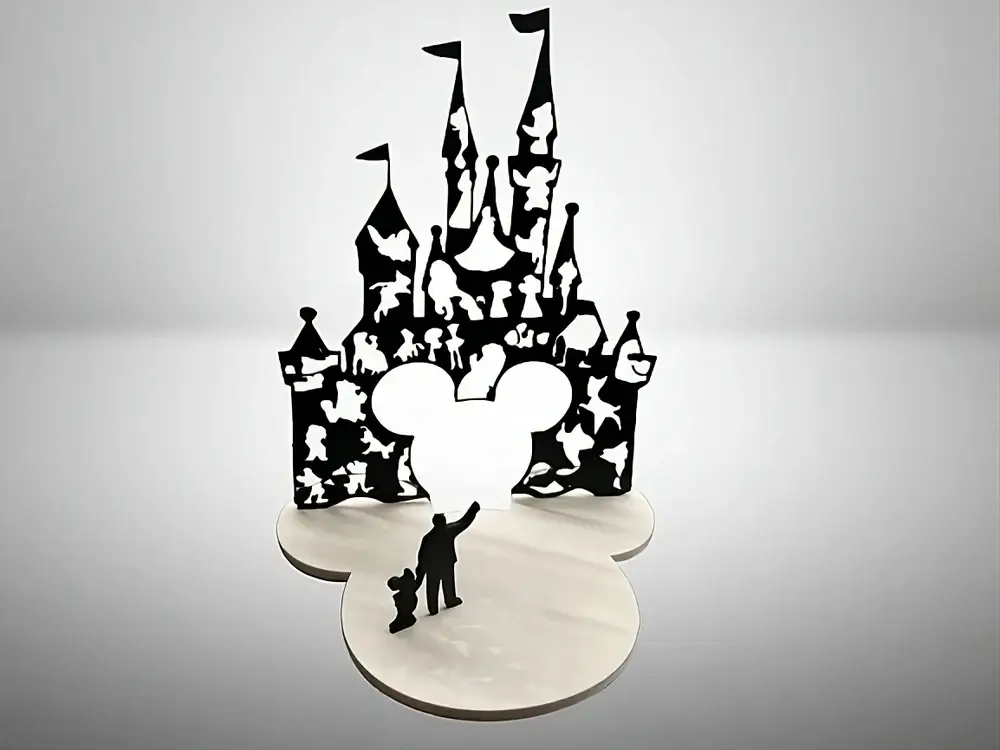 Disney castle with base
