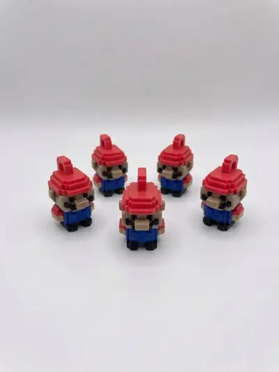 Super Mario Pixel Keychain