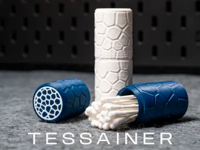 TESSAINER 30 Voronoi Q Tip Container