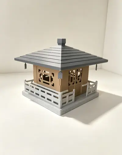 古建筑套卡模型
