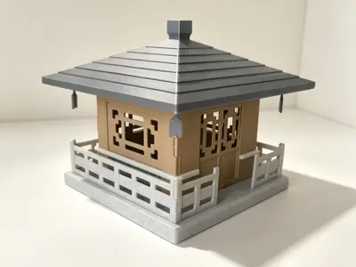 古建筑套卡模型