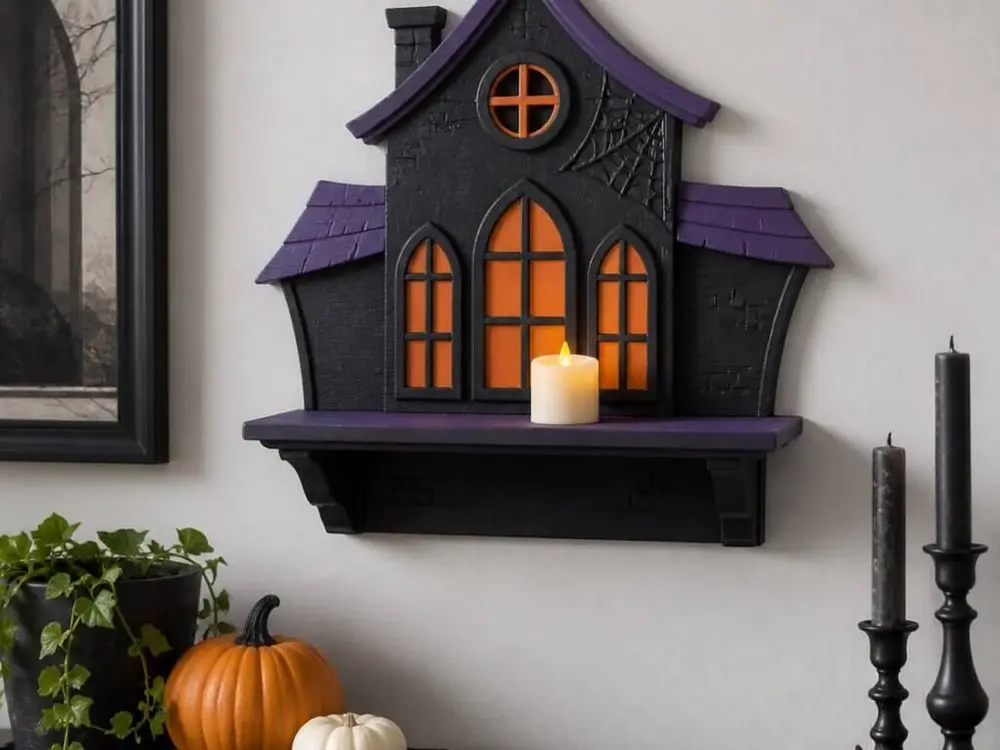 Charming Shelf House with Gothic Design