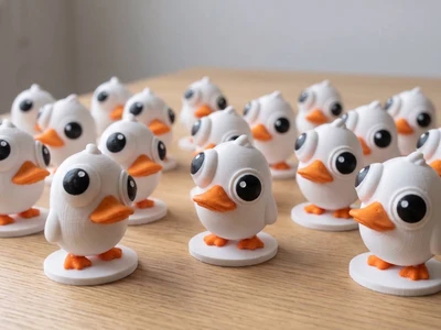 cute ugly duck 3d model