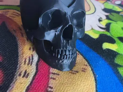 Skull with a heart on the forehead