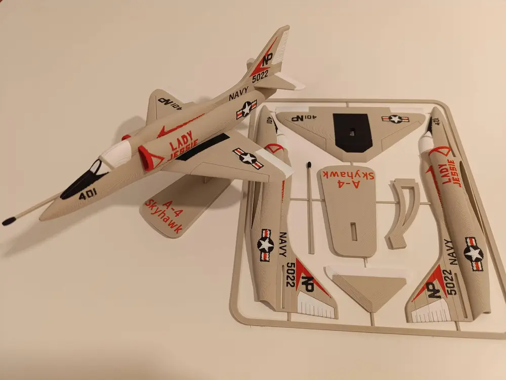 A-4 Skyhawk Plane Kit Card