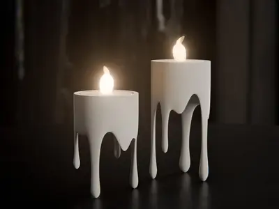 Floating dripping candle – LED tealight holder