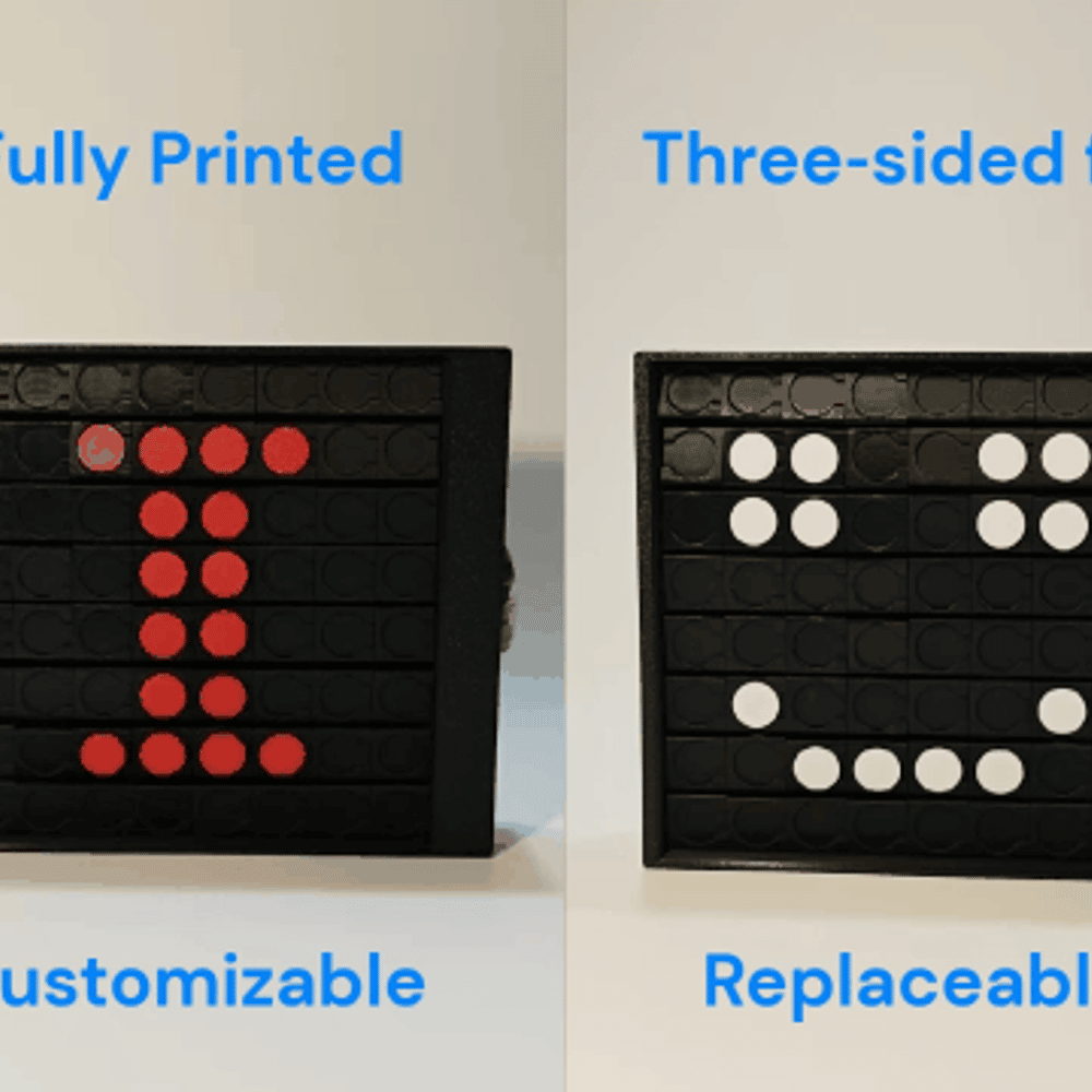 8×8 Pixel Dot‑matrix Mechanical Display
