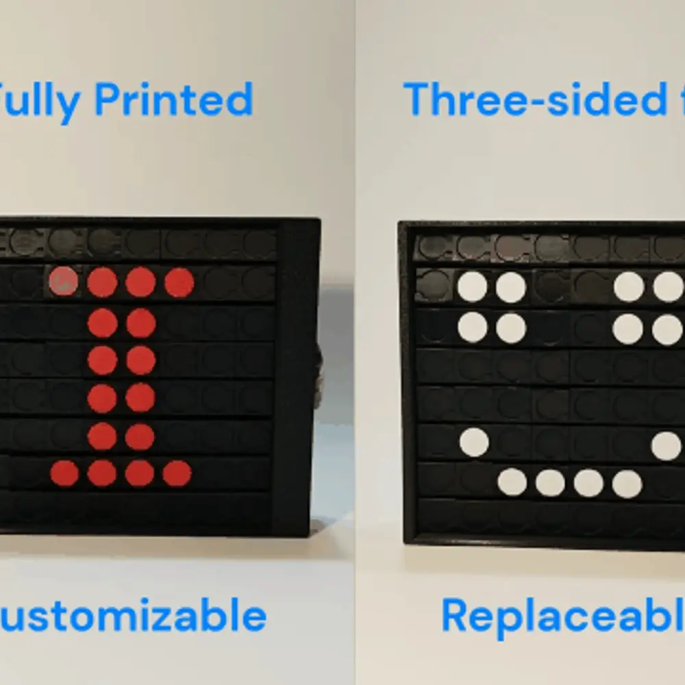8×8 Pixel Dot‑matrix Mechanical Display