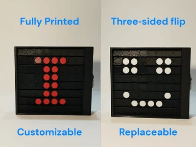 8×8 Pixel Dot‑matrix Mechanical Display