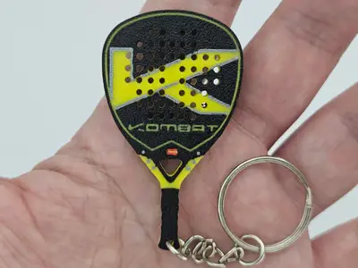 Kombat Geo Padel Racket Keychain