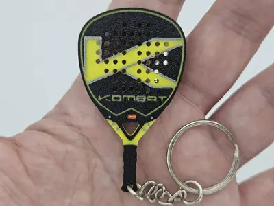 Kombat Geo Padel Racket Keychain