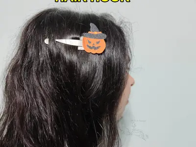 Halloween hair clip